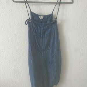 Billabong Blue Striped Jumpsuit